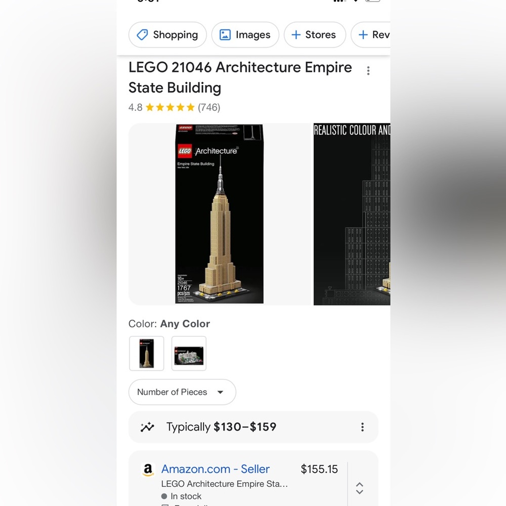 LEGO -EMPIRE STATE BUILDING SET